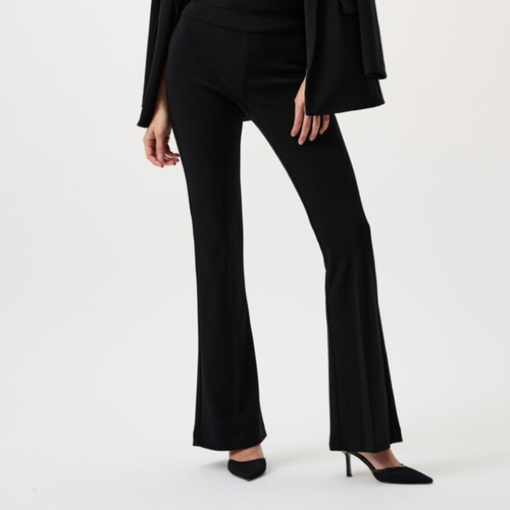 Joseph Ribkoff High-Waisted Black Flare Trousers BNWT